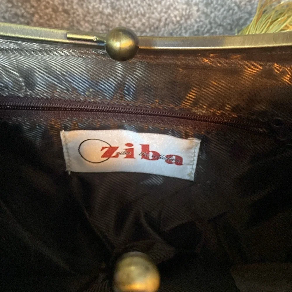 Ziba The Collection Vintage Purse Handbag Kiss Lock Unique